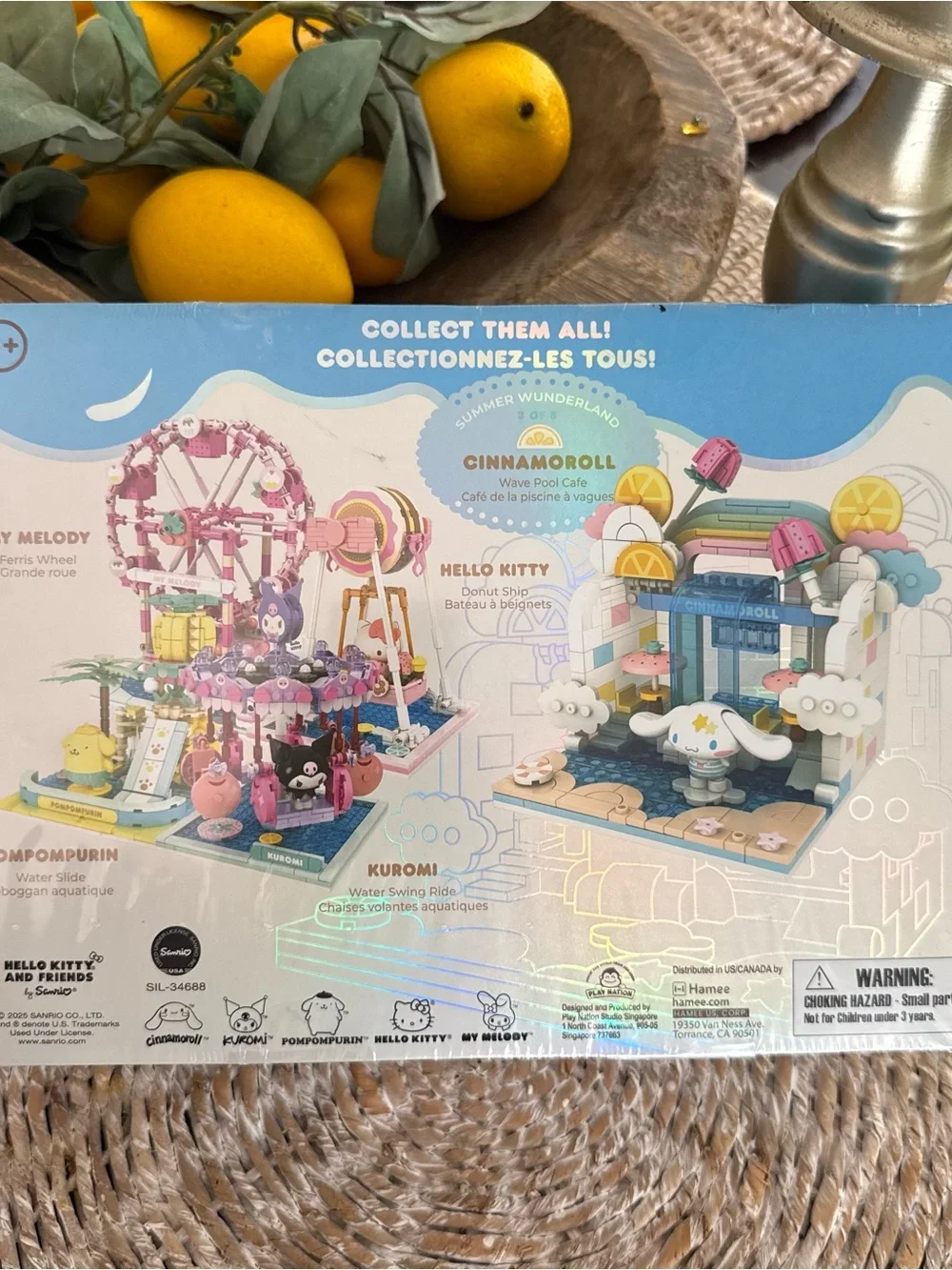 New Cinnamoroll Summer Wunderland Theme Park Building Blocks (Wave Pool Café)